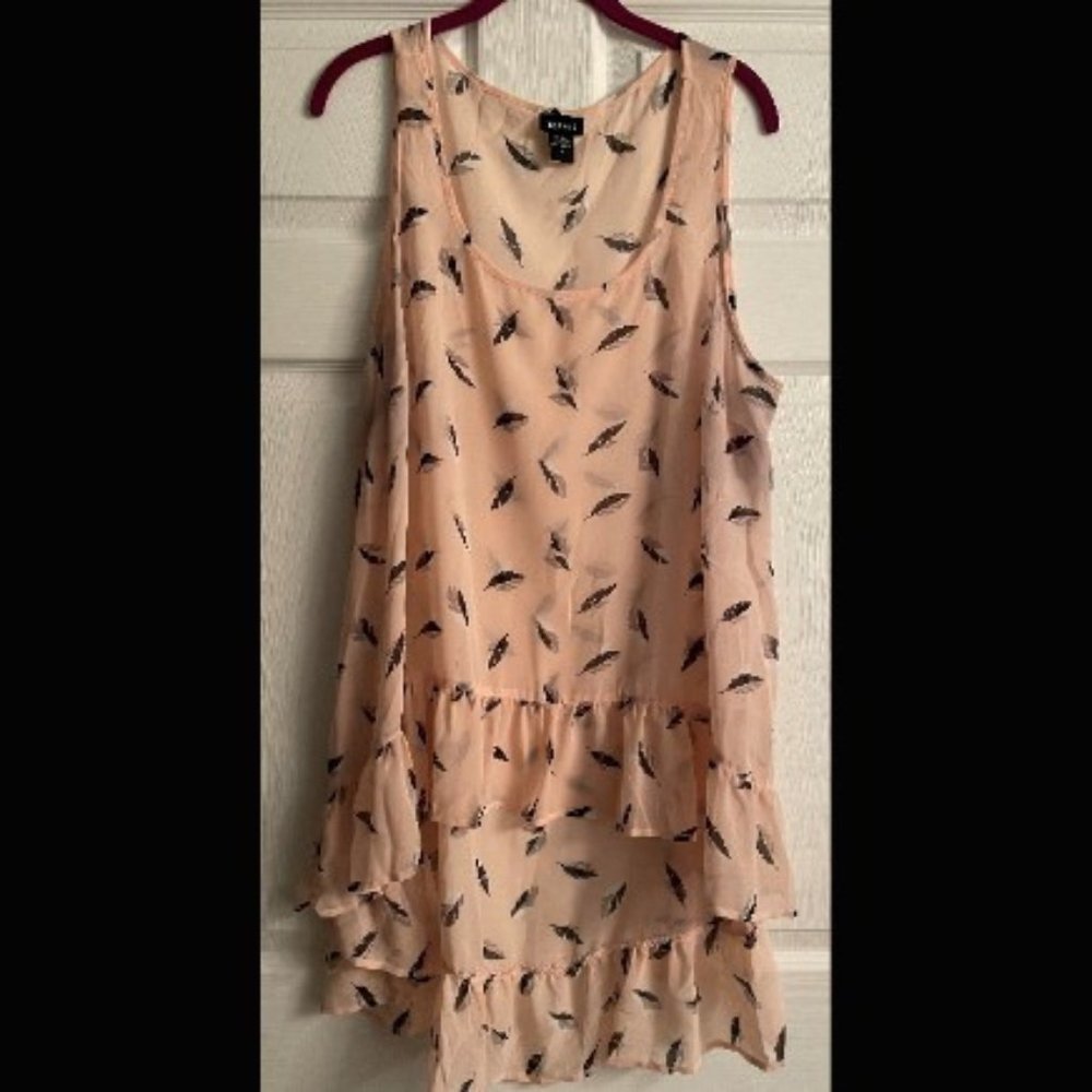 Pink Print Tank Tunic from Torrid - Size 1